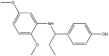 4-{1-[(2,5-dimethoxyphenyl)amino]propyl}phenol|