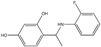 4-{1-[(2-fluorophenyl)amino]ethyl}benzene-1,3-diol