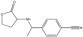 4-{1-[(2-oxooxolan-3-yl)amino]ethyl}benzonitrile Structure