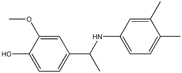 4-{1-[(3,4-dimethylphenyl)amino]ethyl}-2-methoxyphenol
