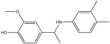  4-{1-[(3,4-dimethylphenyl)amino]ethyl}-2-methoxyphenol