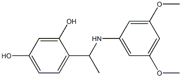 4-{1-[(3,5-dimethoxyphenyl)amino]ethyl}benzene-1,3-diol