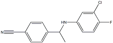 4-{1-[(3-chloro-4-fluorophenyl)amino]ethyl}benzonitrile