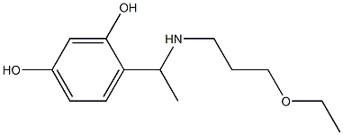 4-{1-[(3-ethoxypropyl)amino]ethyl}benzene-1,3-diol Structure