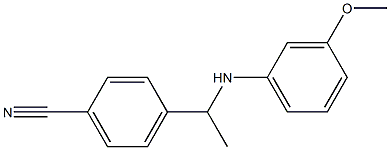  4-{1-[(3-methoxyphenyl)amino]ethyl}benzonitrile