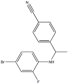 4-{1-[(4-bromo-2-fluorophenyl)amino]ethyl}benzonitrile