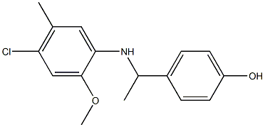 4-{1-[(4-chloro-2-methoxy-5-methylphenyl)amino]ethyl}phenol