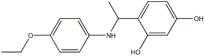 4-{1-[(4-ethoxyphenyl)amino]ethyl}benzene-1,3-diol Structure