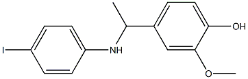 4-{1-[(4-iodophenyl)amino]ethyl}-2-methoxyphenol Structure