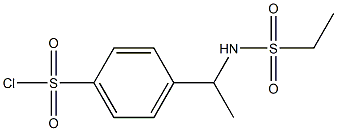 4-{1-[(ethylsulfonyl)amino]ethyl}benzenesulfonyl chloride,,结构式