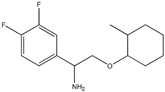 4-{1-amino-2-[(2-methylcyclohexyl)oxy]ethyl}-1,2-difluorobenzene Structure