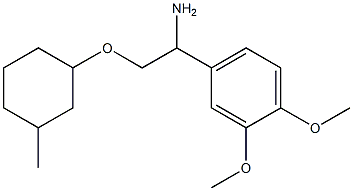 4-{1-amino-2-[(3-methylcyclohexyl)oxy]ethyl}-1,2-dimethoxybenzene|