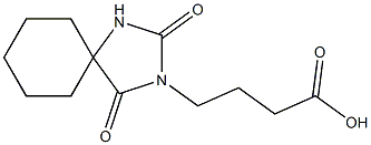 4-{2,4-dioxo-1,3-diazaspiro[4.5]decan-3-yl}butanoic acid Struktur