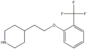 4-{2-[2-(trifluoromethyl)phenoxy]ethyl}piperidine Structure