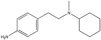 4-{2-[cyclohexyl(methyl)amino]ethyl}aniline,,结构式