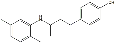 4-{3-[(2,5-dimethylphenyl)amino]butyl}phenol|