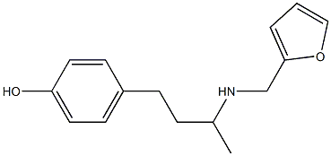 4-{3-[(2-furylmethyl)amino]butyl}phenol 结构式