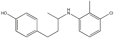 4-{3-[(3-chloro-2-methylphenyl)amino]butyl}phenol