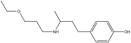 4-{3-[(3-ethoxypropyl)amino]butyl}phenol Structure