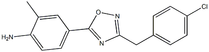  4-{3-[(4-chlorophenyl)methyl]-1,2,4-oxadiazol-5-yl}-2-methylaniline