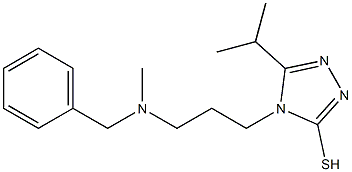 4-{3-[benzyl(methyl)amino]propyl}-5-(propan-2-yl)-4H-1,2,4-triazole-3-thiol Structure