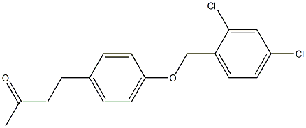4-{4-[(2,4-dichlorophenyl)methoxy]phenyl}butan-2-one Structure