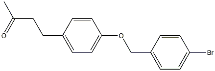 4-{4-[(4-bromobenzyl)oxy]phenyl}butan-2-one Struktur