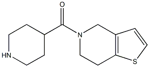 4-{4H,5H,6H,7H-thieno[3,2-c]pyridin-5-ylcarbonyl}piperidine,,结构式