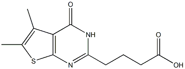 4-{5,6-dimethyl-4-oxo-3H,4H-thieno[2,3-d]pyrimidin-2-yl}butanoic acid 结构式