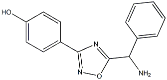 4-{5-[amino(phenyl)methyl]-1,2,4-oxadiazol-3-yl}phenol|