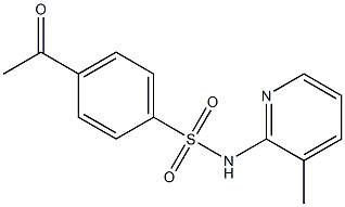 4-acetyl-N-(3-methylpyridin-2-yl)benzene-1-sulfonamide