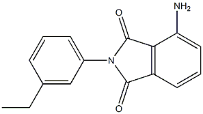 4-amino-2-(3-ethylphenyl)-2,3-dihydro-1H-isoindole-1,3-dione Struktur