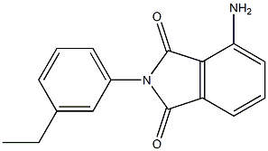 4-amino-2-(3-ethylphenyl)-2,3-dihydro-1H-isoindole-1,3-dione 结构式