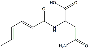 4-amino-2-[(2E,4E)-hexa-2,4-dienoylamino]-4-oxobutanoic acid