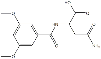4-amino-2-[(3,5-dimethoxybenzoyl)amino]-4-oxobutanoic acid
