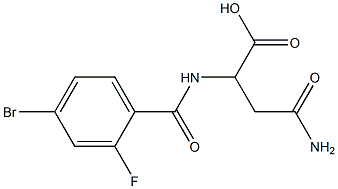 4-amino-2-[(4-bromo-2-fluorobenzoyl)amino]-4-oxobutanoic acid|