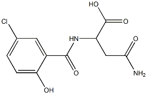 4-amino-2-[(5-chloro-2-hydroxybenzoyl)amino]-4-oxobutanoic acid