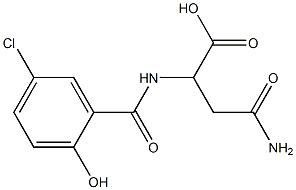  4-amino-2-[(5-chloro-2-hydroxybenzoyl)amino]-4-oxobutanoic acid