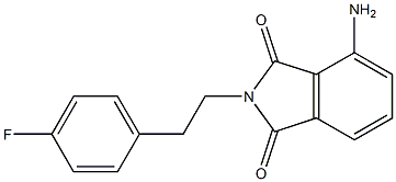 4-amino-2-[2-(4-fluorophenyl)ethyl]-2,3-dihydro-1H-isoindole-1,3-dione,,结构式