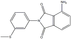 4-amino-2-[3-(methylsulfanyl)phenyl]-2,3-dihydro-1H-isoindole-1,3-dione Struktur