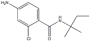 4-amino-2-chloro-N-(1,1-dimethylpropyl)benzamide,,结构式