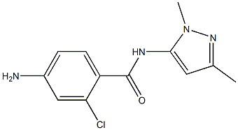 4-amino-2-chloro-N-(1,3-dimethyl-1H-pyrazol-5-yl)benzamide Structure