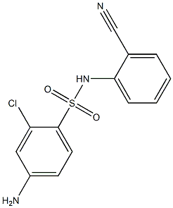 4-amino-2-chloro-N-(2-cyanophenyl)benzene-1-sulfonamide