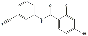 4-amino-2-chloro-N-(3-cyanophenyl)benzamide Structure