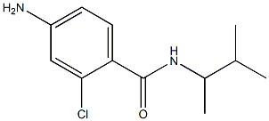 4-amino-2-chloro-N-(3-methylbutan-2-yl)benzamide 化学構造式