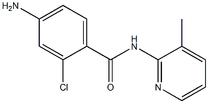 4-amino-2-chloro-N-(3-methylpyridin-2-yl)benzamide 结构式