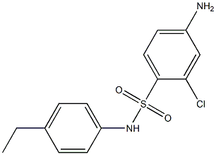 4-amino-2-chloro-N-(4-ethylphenyl)benzene-1-sulfonamide Structure