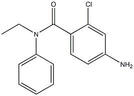 4-amino-2-chloro-N-ethyl-N-phenylbenzamide 化学構造式