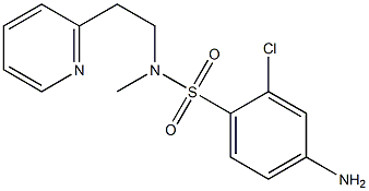 4-amino-2-chloro-N-methyl-N-[2-(pyridin-2-yl)ethyl]benzene-1-sulfonamide