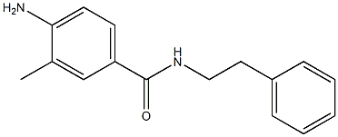 4-amino-3-methyl-N-(2-phenylethyl)benzamide 结构式